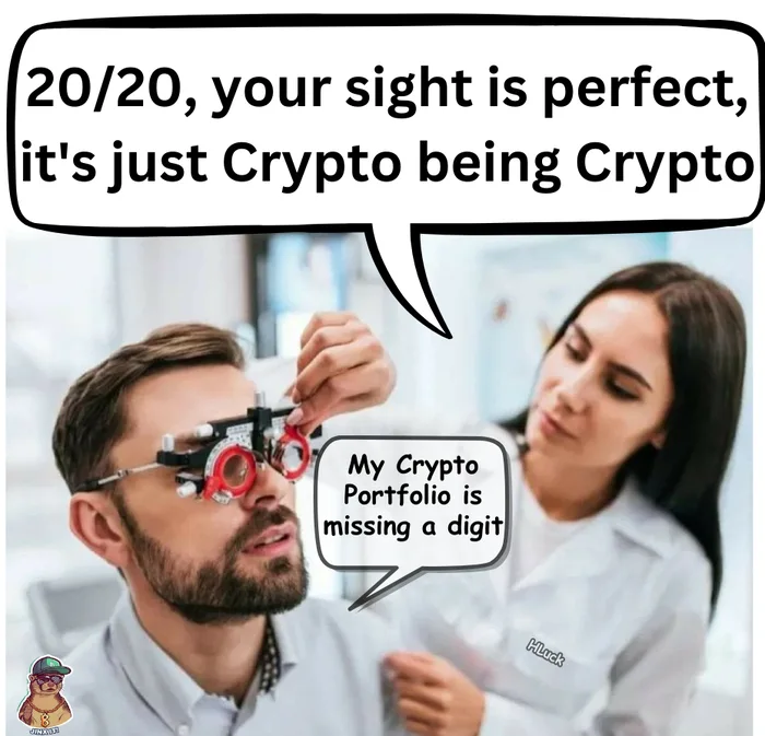 LisaLisa's tweet photo. Doctor, I swear I saw green candles 48 hours ago... ๐๐ #CryptoVision #JustCryptoThings https://t.co/CjKh0nUjiS