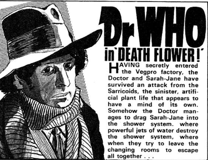 DWUDatabase's tweet photo. If you missed the last strip, would this summary really help you catch up... #DoctorWho #DeathFlower https://t.co/H0JOZP3c7R