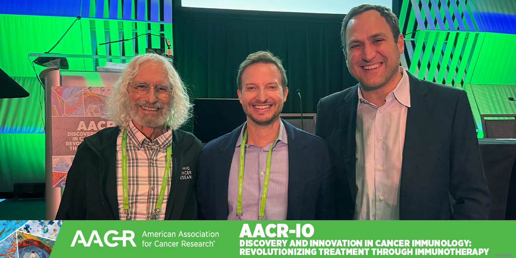 AACR (@aacr) on Twitter photo .<a href="/CIR_AACR/">Cancer Immunology Research</a> editor-in-chief Philip D. Greenberg, Kole Roybal, and Christine E. Brown discuss "CAR T Cells for Solid Tumors" in a symposium at the AACR IO Conference on Discovery and Innovation in Cancer Immunology.
#AACRIO25 <a href="/KoleRoybal/">Kole Roybal</a> .<a href="/CIR_AACR/">Cancer Immunology Research</a> editor-in-chief Philip D. Greenberg, Kole Roybal, and Christine E. Brown discuss "CAR T Cells for Solid Tumors" in a symposium at the AACR IO Conference on Discovery and Innovation in Cancer Immunology.
#AACRIO25 <a href="/KoleRoybal/">Kole Roybal</a>