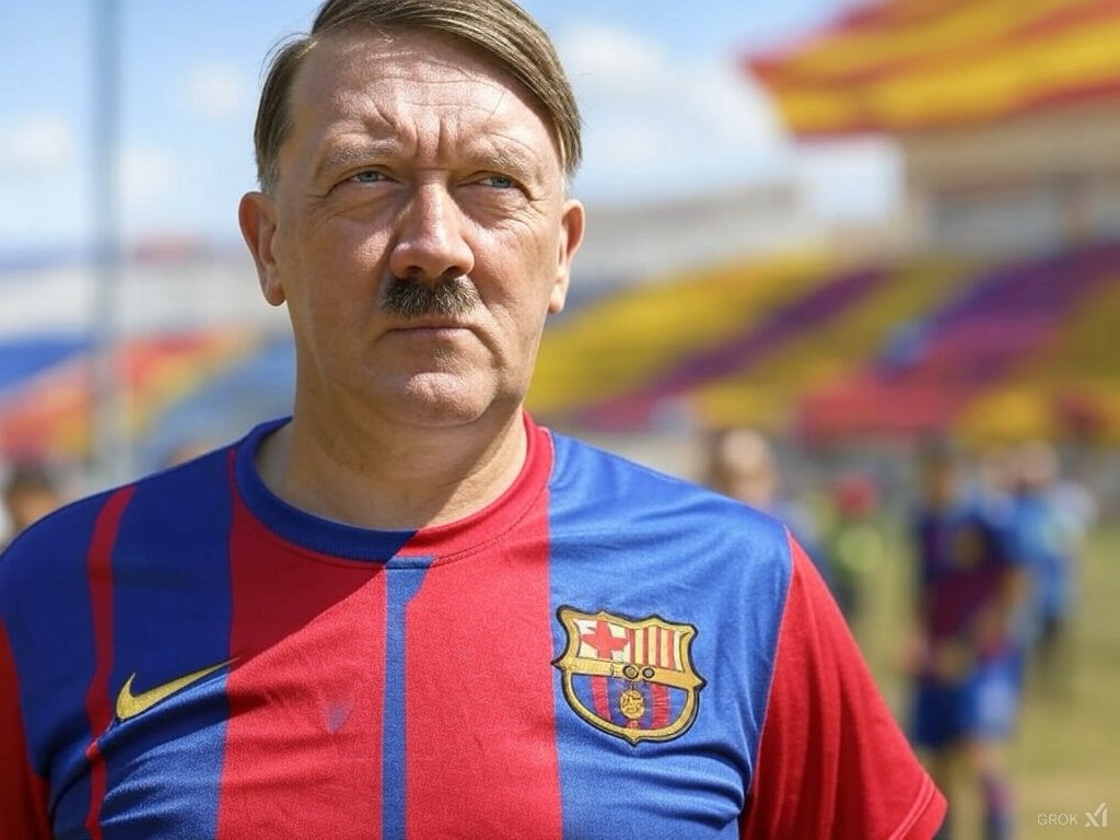 234noticies's tweet photo. Un estudi fet a Madrid assegura que Hitler era culer i tenia arrels catalanes https://t.co/g1fMCajpoM