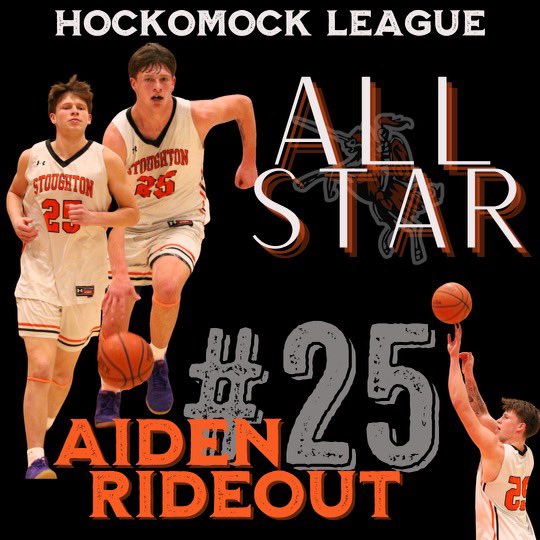 Congratulations to junior forward Aiden Rideout on being selected as a Hockomock League All-Star!