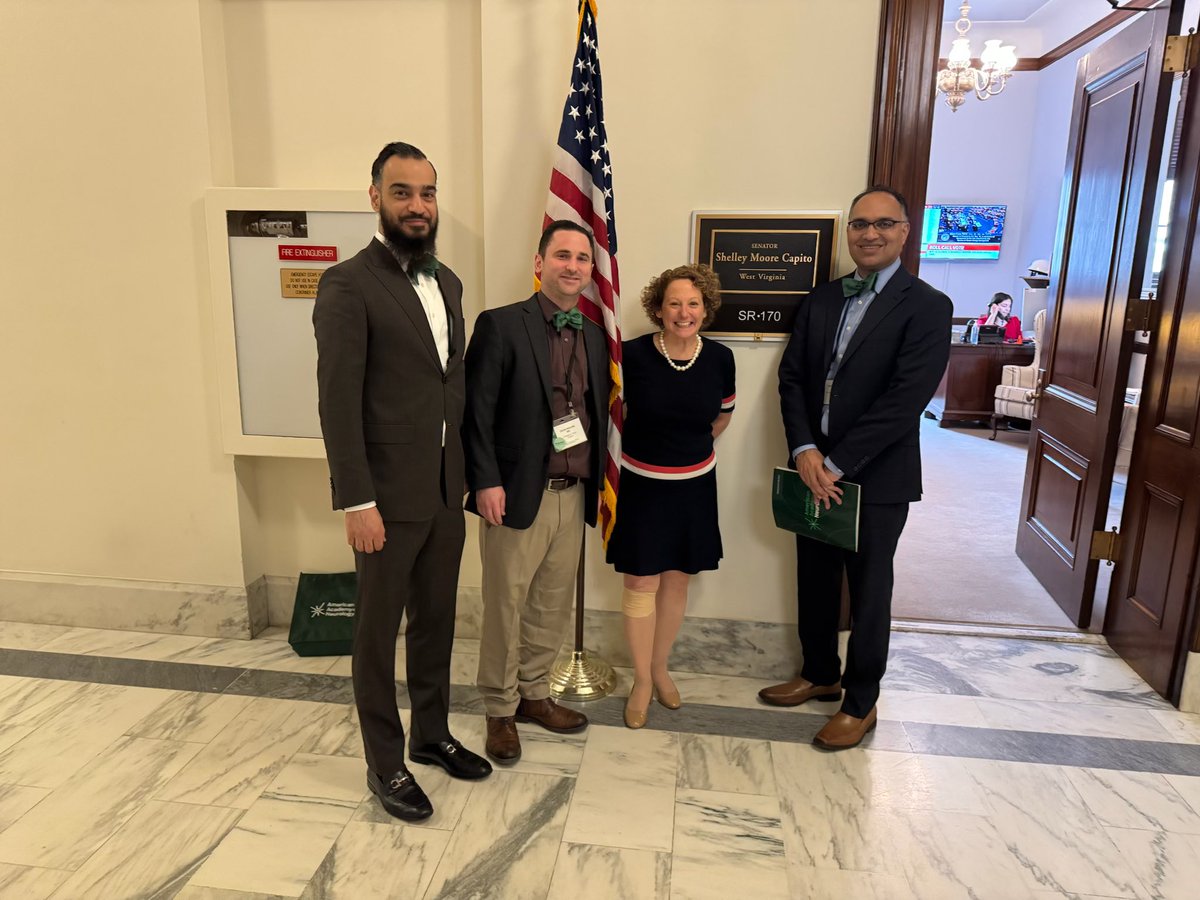 Another year on the hill #NOH25 to advocate for improved patient access to care and improved brain health. Thank you <a href="/ShelleyCapito/">Shelley Moore Capito</a> <a href="/RileyMooreWV/">Riley Moore</a> <a href="/JimJustice_WV/">Senator Jim Justice</a> <a href="/wvstrokedoc/">Mud Alvi</a> <a href="/RIZWANHUSAINMD/">Rizwan Husain, MD</a> <a href="/AANmember/">American Academy of Neurology</a>