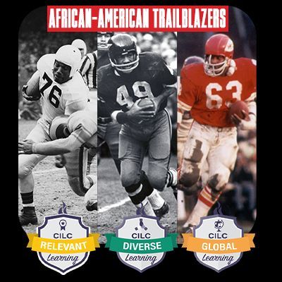 cilcorg's tweet image. This @profootballhof #livevirtualfieldtrip #examines the contributions of #AfricanAmerican pioneers in pro football, beginning in 1904 with the signing of #CharlesFollis to modern day #players and #coaches. 

Book today here: bit.ly/2RY56zf