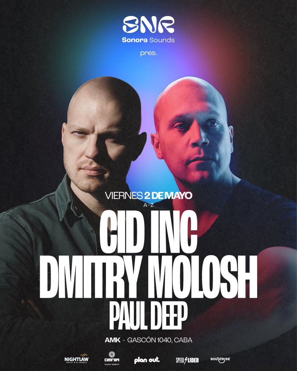 Vamos Argentina!
Very excited to announce the second gig in Argentina! 
02/05 - Buenos Aires with <a href="/CidInc/">Cid Inc</a> and <a href="/PaulDeep_/">Paul Deep (AR)</a> 
See u 🇦🇷♥️