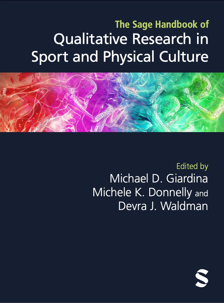 Thrilled to announce our new SAGE Handbook of Qualitative Research in Sport &amp; Physical Culture is now available for pre-order; 37 chapters on the politics, philosophies, practices, and sites of inquiry by contributors from more than a dozen countries. Table of Contents can be