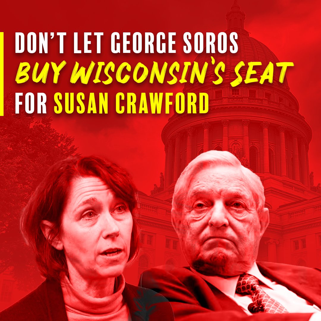 TeamSchimel's tweet photo. Susan Crawford is funded by George Soros. We have to stop them. https://t.co/UJjpWsaSuU
