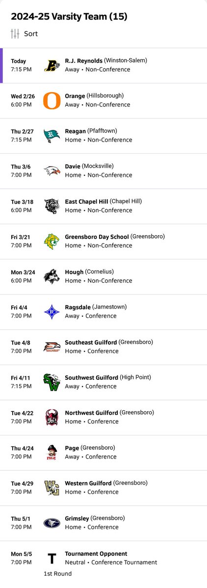 Here is the schedule for all of our Varsity LAX games so far. Come watch some great lacrosse if you get a chance! Good luck to all the teams!