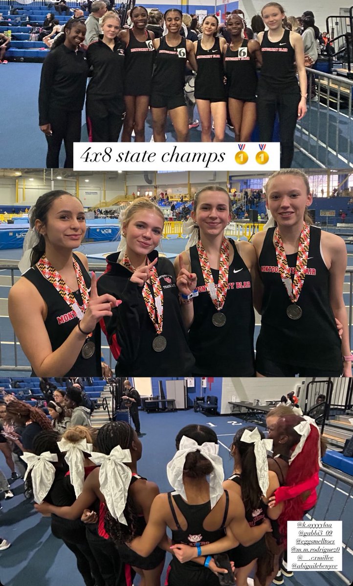 State Champs &amp; new school record holders!