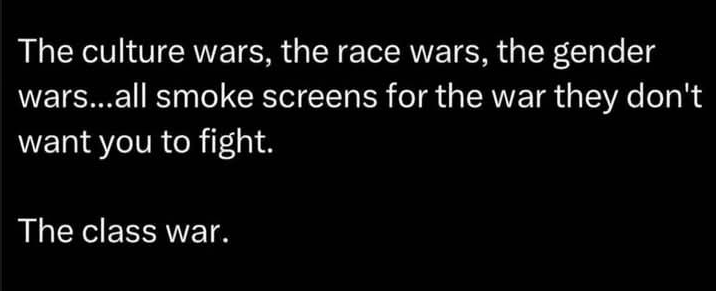 Gritty20202's tweet photo. No war but class war. https://t.co/Difok5qZRS