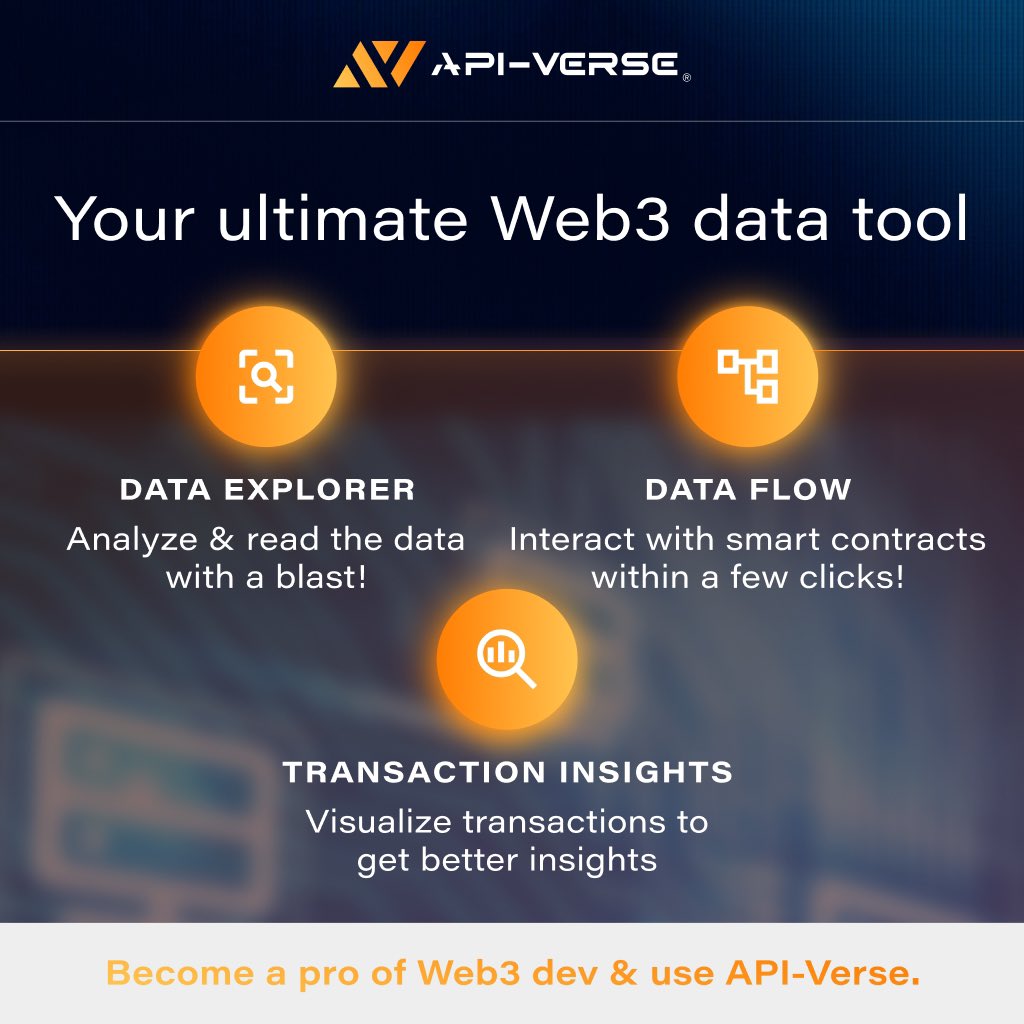 api_verse's tweet image. API-Verse isn’t just a product—it’s the ultimate Web3 dev toolkit. 👨💻
We build. We empower. We simplify. You ship faster. 🙌🏻 
Dive into our 3 core products:
docs.api-verse.com