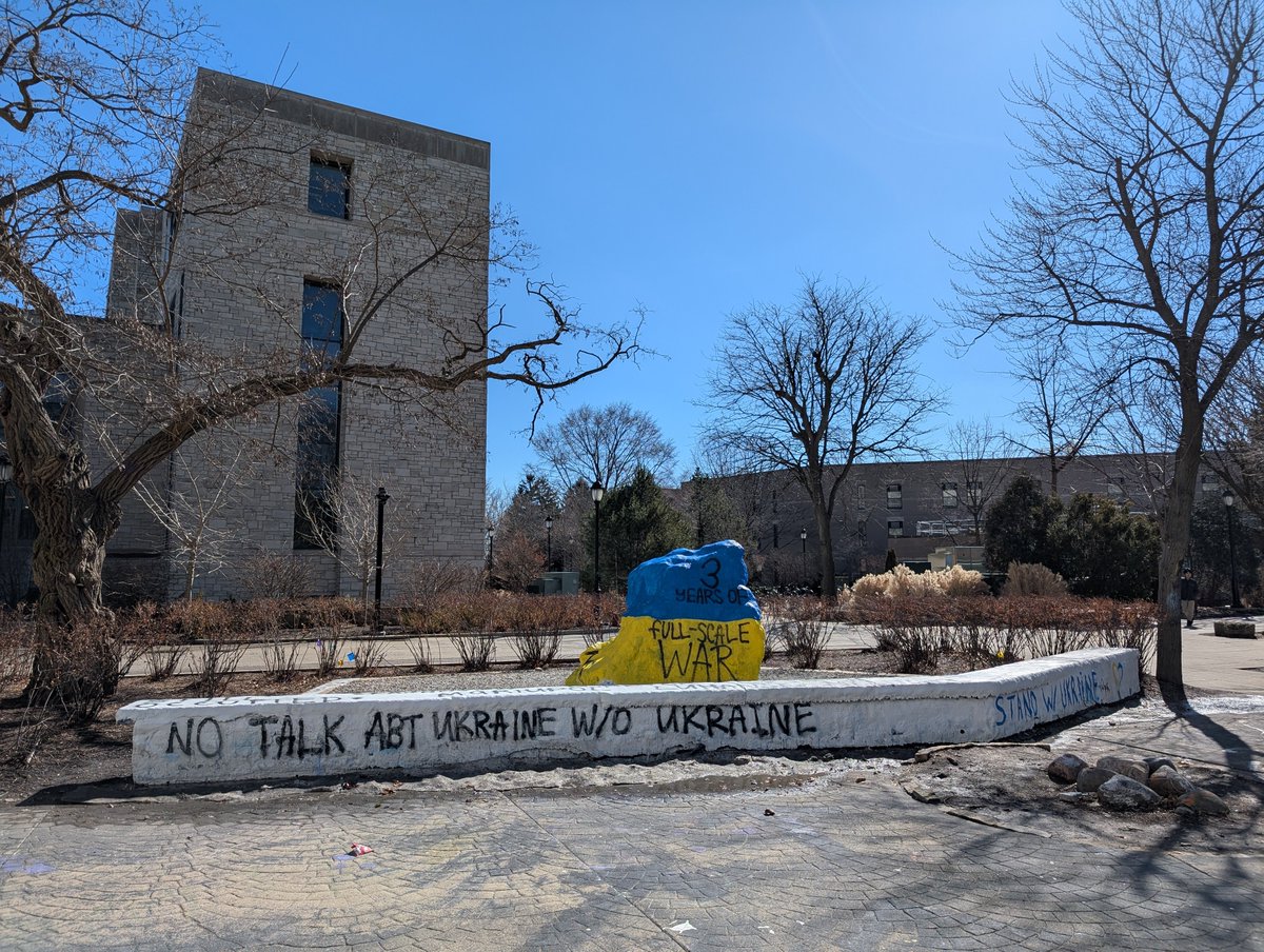 msturchenko's tweet photo. Graffiti on the Northwestern University campus https://t.co/9nHQqXabna
