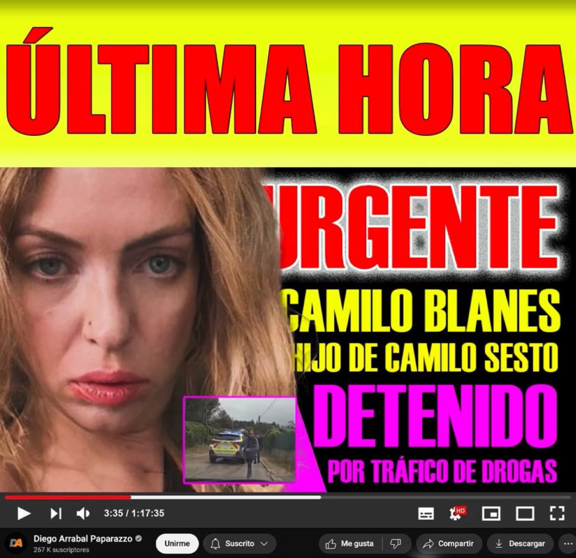 DIEGOARRABAL1's tweet photo. 🔴#URGENTE Última hora. Detenido Camilo Blanes hijo de Camilo Sesto por tráfico de drogas. Aquí 👇👇👇👇👇 https://t.co/hZV8Ijr5T5 https://t.co/epWU6cK33Y