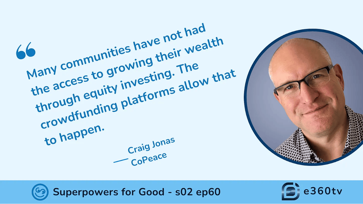 Investing for impact! @CoPeace is using Regulation Crowdfunding to make equity investing more accessible while supporting sustainable &amp; mission-driven businesses.

As CEO Craig Jonas says: “Success takes effort, strategy &amp; building the right community.”

s4g.biz/25feb25