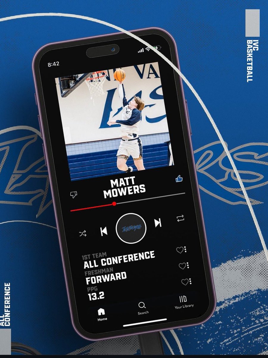 Matt Mowers All Orange Empire Conference. #irvinevalleycollege #irvinevalleycollegebasketball