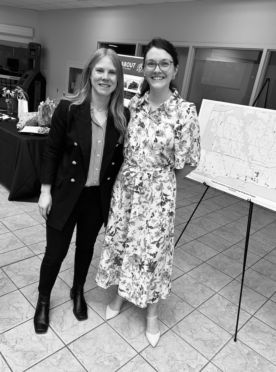 Today, at the <a href="/townofoakville/">Town of Oakville</a>, the Planning &amp; Development Dept. hosted a Heritage Event to recognize the work done by local volunteers. Two of our Heritage Planning staff are in the 2nd photograph: Carolyn Van Sligtenhorst and Kristen McLaughlin.