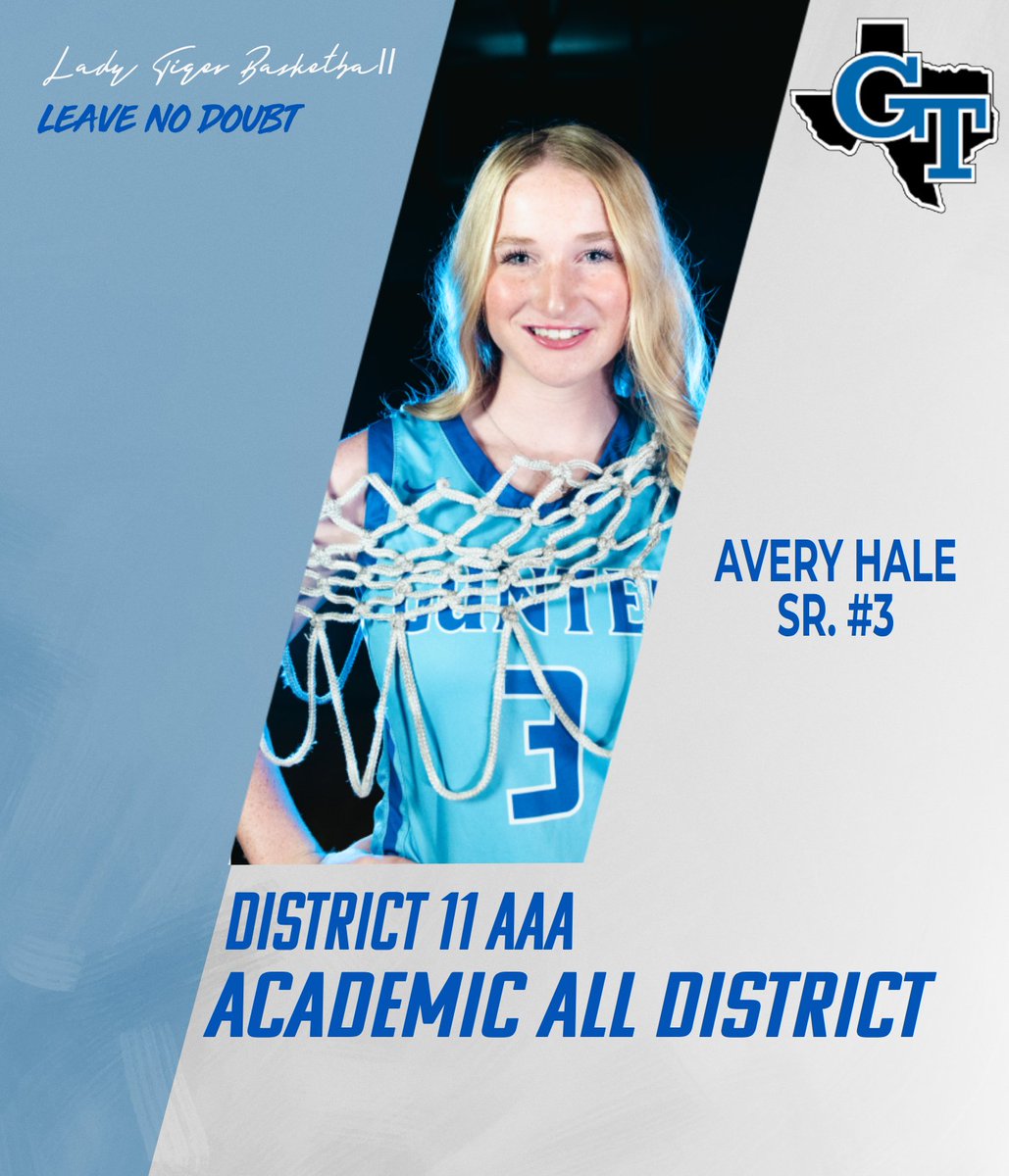 ALL DISTRICT AWARDS--🐅💙

Sr. Avery Hale- Academic All District