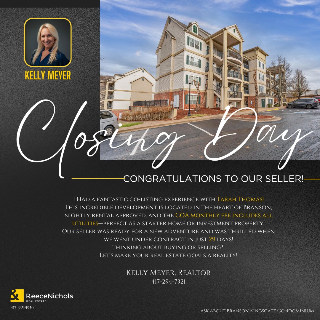 Closing Day! 🎉
A huge THANK YOU to my repeat client for trusting me once again—it’s always a pleasure working together!
An amazing team effort all around—29 days from listing to contract! 🔥
Looking to buy or sell? Let’s make it happen!