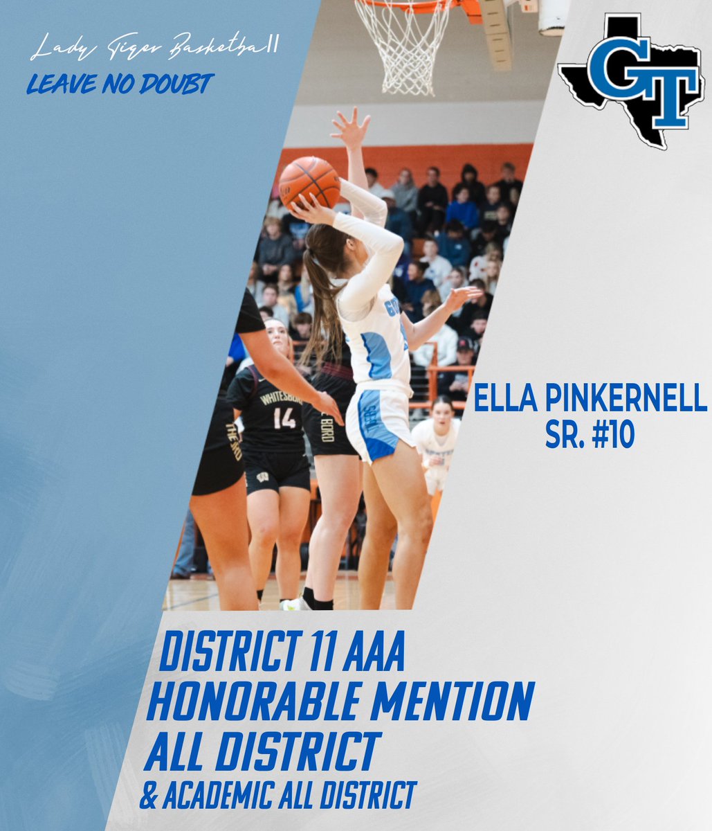 ALL DISTRICT AWARDS--🐅💙

Sr. Ella Pinkernell- Academic All District

📸 Laci Bracewell