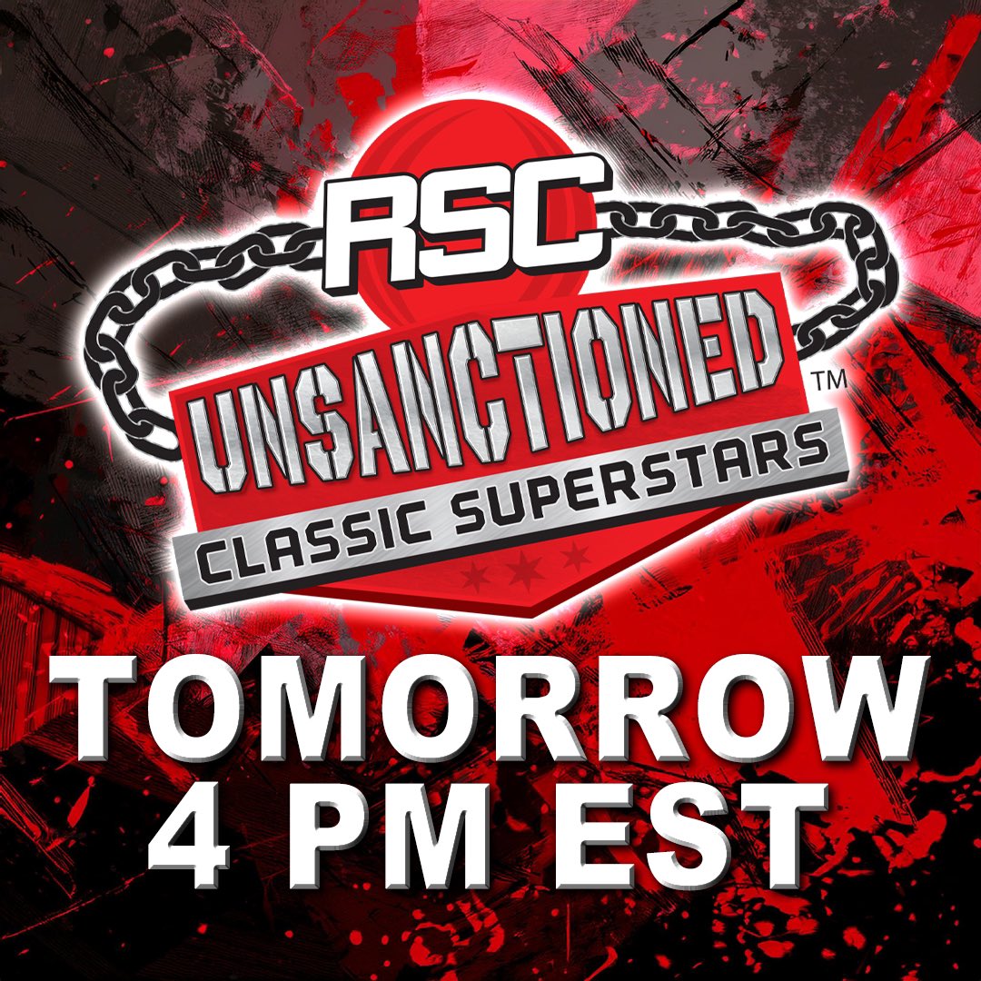 RingsideC's tweet image. New figure drop coming TOMORROW 4 PM EST ⏰‼️👀

It’s time for your collection to get UNSANCTIONED! ⛓️‍💥

Don’t miss out on the debut release of RSC Unsanctioned: Classic Superstars

Coming exclusively to WrestlingFigures.com

#RingsideCollectibles #WrestlingFigures…
