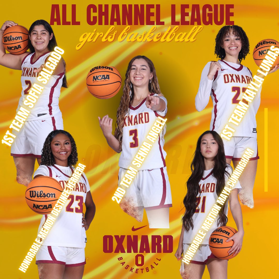GirlsOxnard's tweet image. Congrats to our 2024-25 All League selections
@vcspreps @VCSDominic @TheGaragePod @OxnardAthletics @OxnardVB @OxnardBBall @JacketPrincipal @iTrainWithDee1 @OxnardTrack @latsondheimer