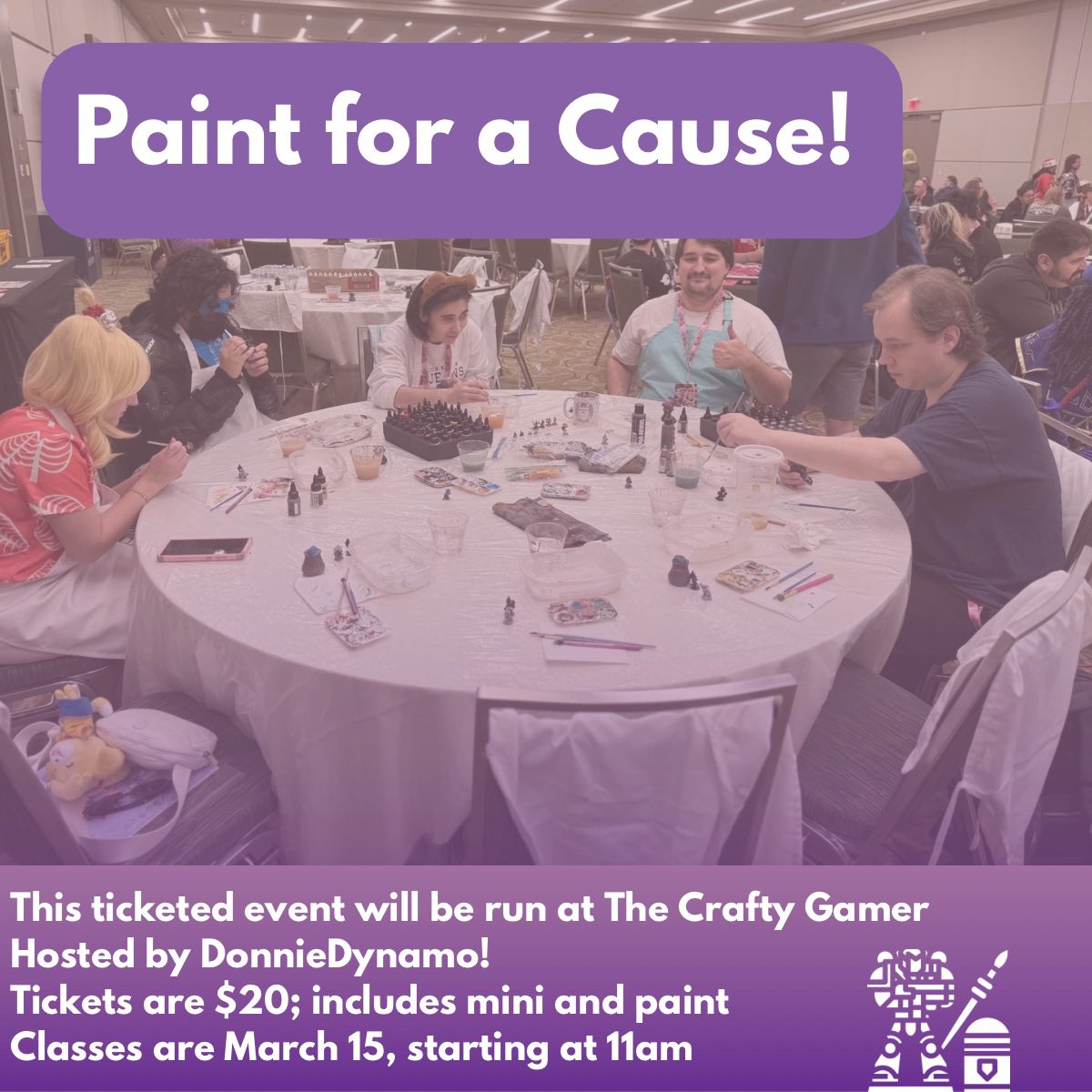 Around the corner! Sign up and proceeds go to stocking the Juvenile Detention Centers in Orlando and Tampa with board games!

Rolltogether.org/store

#charity #painting #minipainting #miniatures #paintingclass #paintforacause #thingstodoorlando #thingstodowinterpark