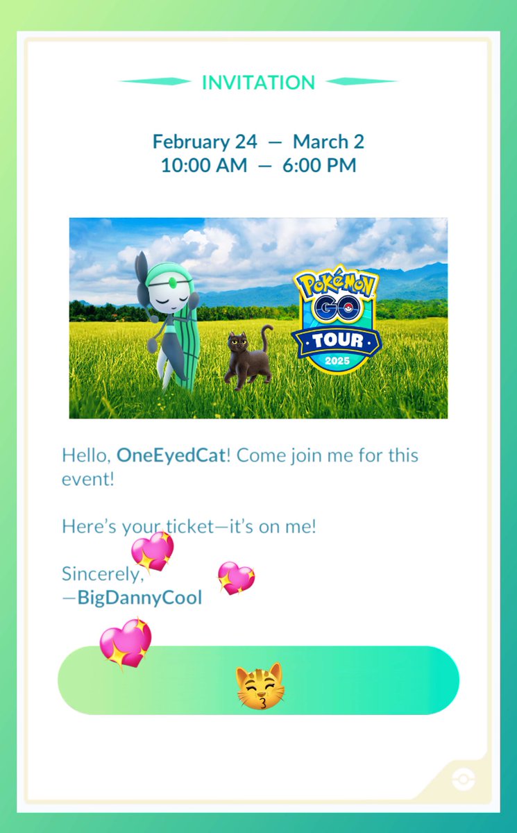 Thank you so much <a href="/BigDannyCool/">danny</a> 🥰 I am very grateful, now I can secure a shiny singing lady 😊 I hope you have lots of luck and fun during the GO Tour event(s) 🫶💕

#PokemonGO #PokemonGOTour #PokemonGOfriends