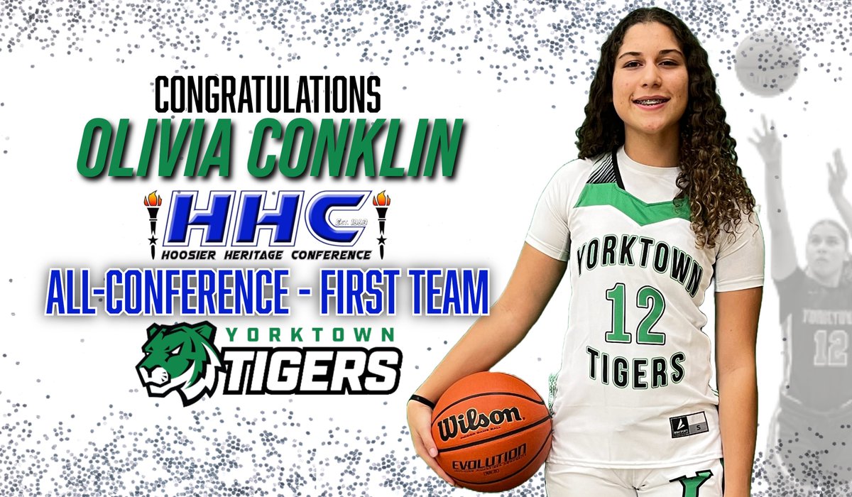 Yorktown Girls Basketball (@girlsyorktown) on Twitter photo Congratulations Olivia Conklin on your well-deserved recognition as a member of the Hoosier Heritage Conference - All Conference First Team for the 2024-25 high school girls’ basketball season. <a href="/YHSAthletics/">Yorktown Athletics</a> Congratulations Olivia Conklin on your well-deserved recognition as a member of the Hoosier Heritage Conference - All Conference First Team for the 2024-25 high school girls’ basketball season. <a href="/YHSAthletics/">Yorktown Athletics</a>
