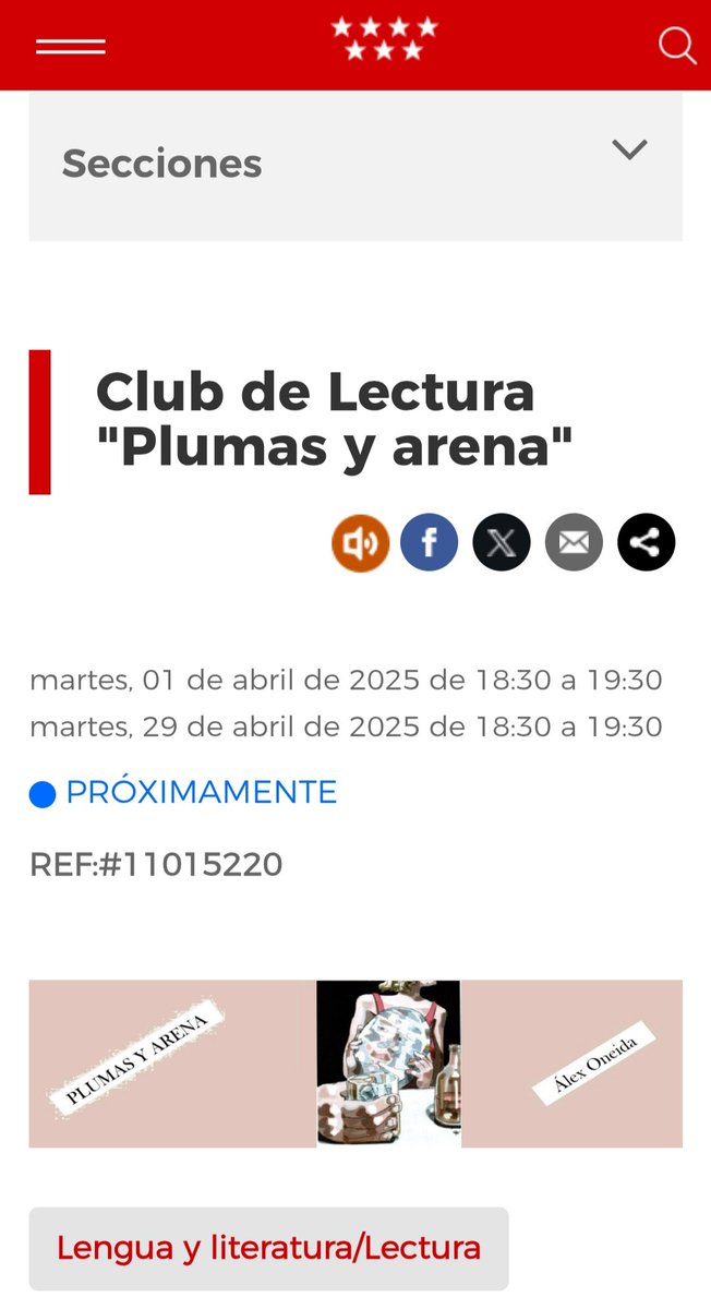 Club de lectura #plumasyarena en colaboración con la Biblioteca Pública María MoIiner (Madrid) en 2 sesiones: la primera, presentación con la intervención del escritor <a href="/fer_portoles/">Fernando</a>; y la segunda, comentario de la novela. Detalles en la web de bibliotecas de la CAM #premioplaneta