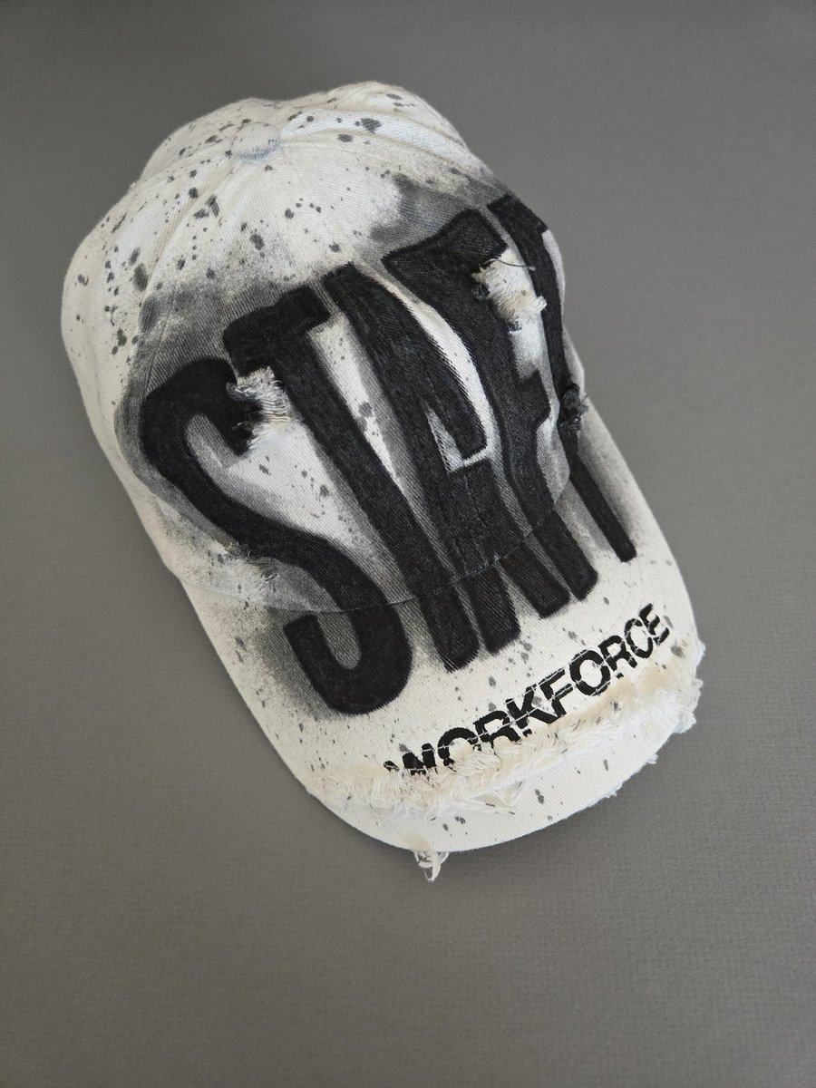 bT0WNS's tweet photo. STAFF WORKFORCE SELF MADE CAP V2
Enjoyed designing my first cap, so I went for round two. @staffworkforce
@SuicideChrist @J_Chetta thank you for inspiring me and giving me a feeling of purpose.
#staffworkforce
#g59
#greyfivenine https://t.co/cyhsCYEPl1
