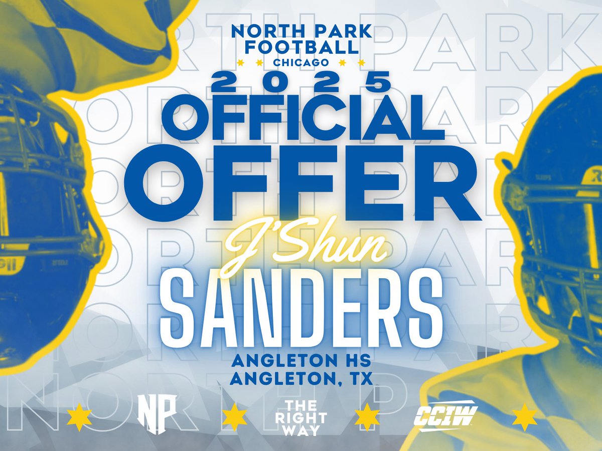 I am very blessed to receive my eighth offer from North Park University 💙💛, I am Very blessed and thankful 🙏🏾 #govikings #northparkfootball #agtg✝️ <a href="/prentice_fb/">Anthony Prentice</a>