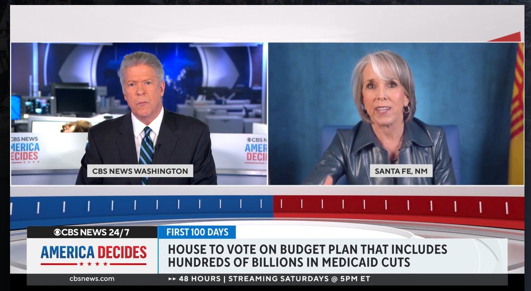 The U.S. House GOP plan to cut $880 BILLION from Medicaid to fund tax cuts for the rich isn’t just a threat to those on Medicaid—it would devastate our entire healthcare system, raising premiums, closing hospitals, &amp; pushing out doctors.

📺Watch here: cbsnews.com/video/lujan-gr…