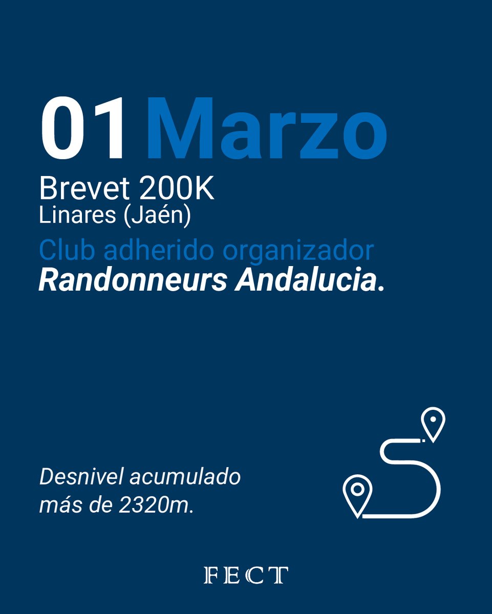 Próxima Brevet  200k  Club adherido organizador  Randonneurs Andalucia ---- #andalucia  #linares #jaen #cicloturismo #brevet --- Inscripciones Track recorrido randonneursandalucia.es/brevets-2025/ #ultraciclismo #fect #cicloturismo #brevets #ultracycling #brevets2025 #conbicimurcia