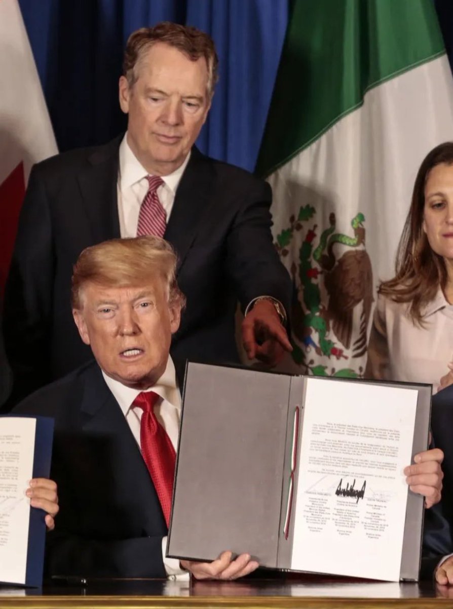 RodKahx's tweet image. Donald Trump said that &apos;only a fool&apos; could have signed the current trade agreement with Canada.

Also Donald Trump: