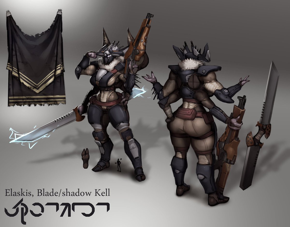 Here is the official ref sheet of Elaskis! As well as reworked and fully made Elaskis! 

“Velask to all. I am Elaskis, Kell of House Blade, Legendary Warrior that was there when the whirlwind came and defied against it. I welcome all who choose to be a simple warrior of my house”