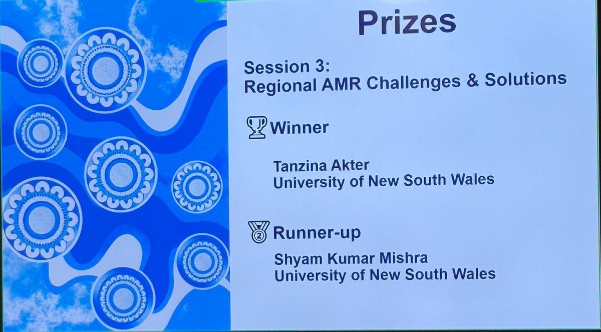 Congratulations to our outstanding PhD candidates!

Tanzina Akter for winning Session 3: Challenges &amp; Solutions for the Indo-Pacific Future Leaders at the AMR Online Student Symposium. 

Shyam Kumar Mishra for being the runner-up in the same session. 

It's truly inspiring to see