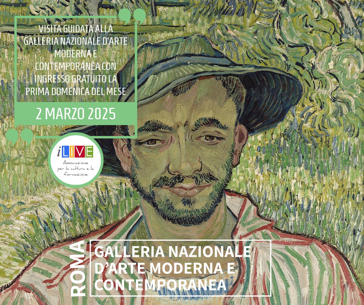 iliveroma's tweet photo. #DOMENICAALMUSEO
Il 2 MARZO 2025 visita guidata per gruppi con accesso gratuito al museo! 😀
Visita il programma: https://t.co/dAUXoWSkHt
#castelsantangelo #palazzobarberini #visiteguidate #gnam #museoetrusco #villagiulia #roma #eventiroma #museigratisroma #museigratis #arte https://t.co/h4EEcBWzIw