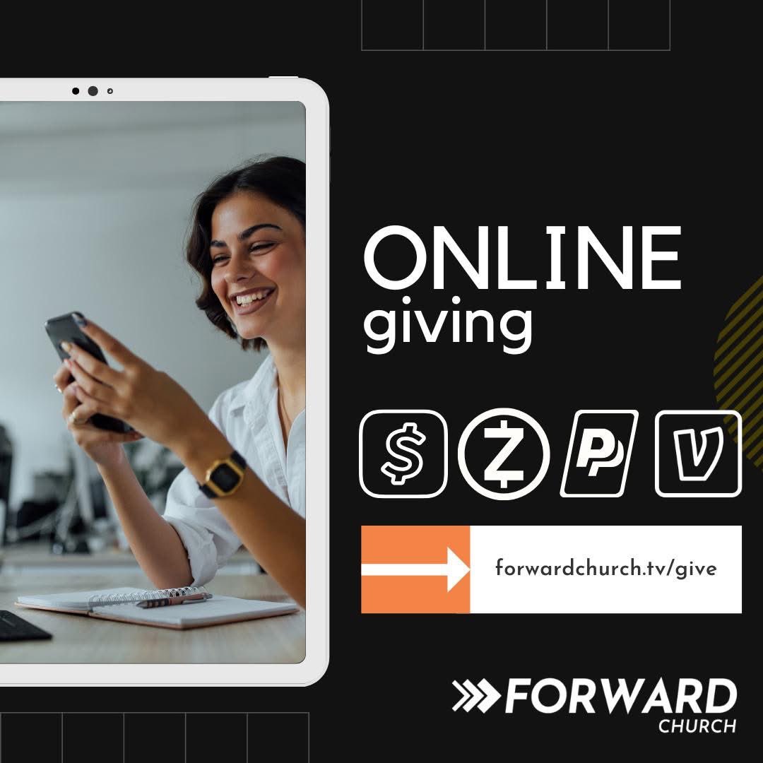ForwardMyrtle's tweet image. Help us keep moving forward by giving your tithes and offerings online!

Give on our website: forwardchurch.tv/give

You can also use:

Zelle (no fee!): give@forwardchurch.tv

PayPal: paypal.me/forwardmyrtleb…
give@forwardchurch.tv

CashApp: $ForwardMyrtle

Venmo: @forwardmyrtle
