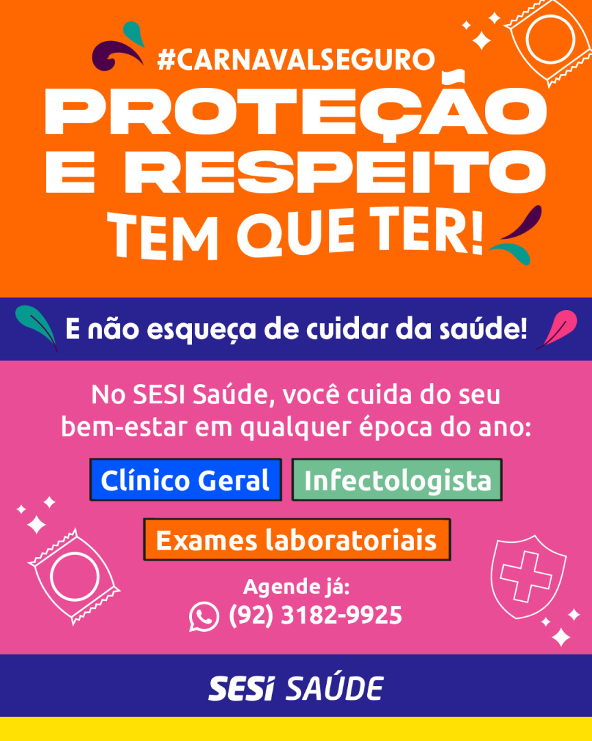 🎭 Carnaval com saúde é pura alegria!

A folia chegou, e nada melhor do que a... instagram.com/p/DGgew2GxtMM