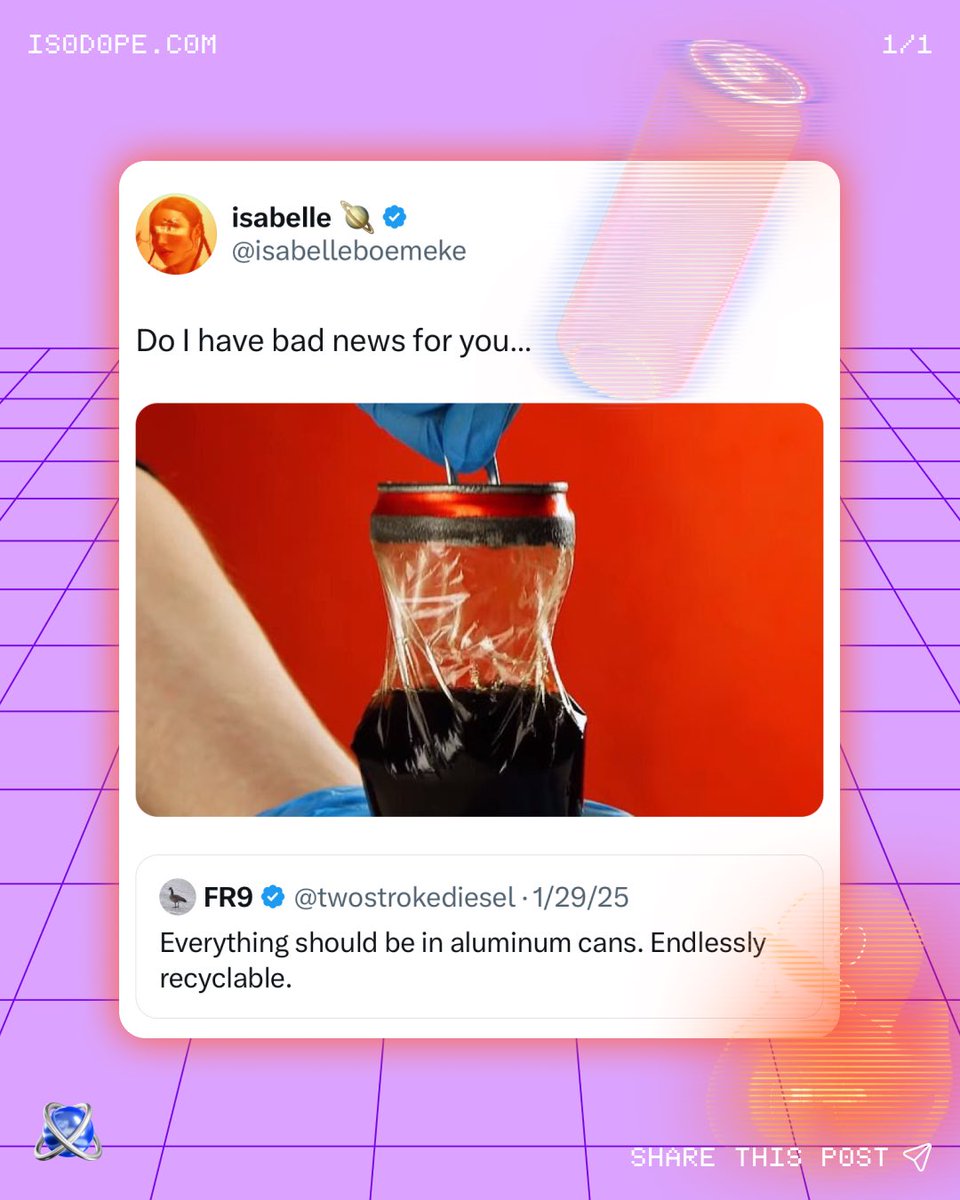 isodope's tweet photo. this actually pmo 🥲 #plastics #plasticwaste #alumin https://t.co/zeFHLK8uh7