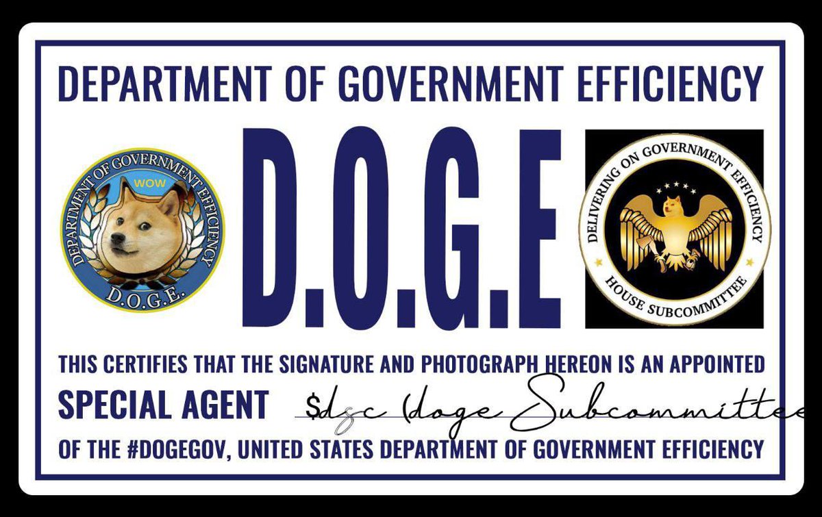 DOGE: Department of Government Efficiency.

DOGE Subcommittee: Delivering on Government Efficiency, House Subcommittee.

People don't realize that DSC is the one delivering on the government efficiency - finding the issues and providing solutions.

The headlines and news will be