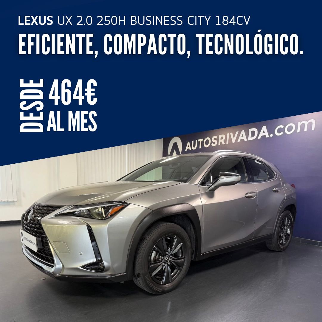 AutosRivada's tweet photo. El Lexus UX 250h es un SUV compacto híbrido que combina elegancia 🤵🏻, tecnología avanzada 🤖 y un enfoque ecológico 🌱

Contáctanos para más info en:
📩 marketing@autosrivada.com
📱 677298233
💻 https://t.co/p7dJzq2Y17

#Lexus #UX
#CochesSegundaMano
#CochesPontevedra #AutosRivada https://t.co/1v875rBbFm