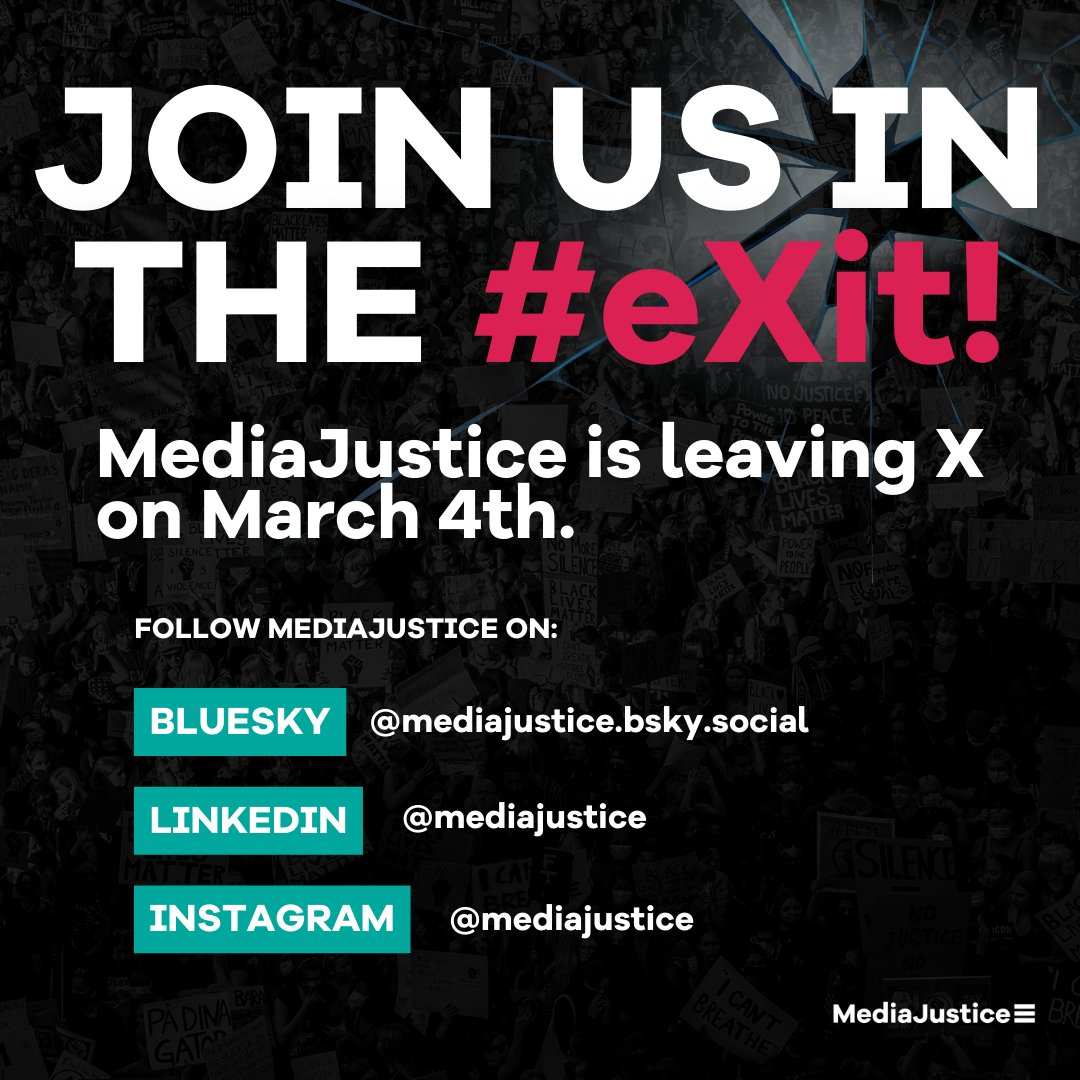 📣 Attention comrades 📣 our #eXit is one week away!

🚨We will NOT monitor this account after March 4th 🚨

Join us in denouncing the current state of Twitter/X and moving to BlueSky, where we'll build the next iteration of our movement.
docs.google.com/document/d/11L…