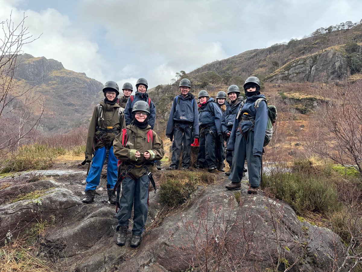 Clan Stuart had an awesome time in the Glen today. They were far too busy abseiling and scrambling to stop for a photo!