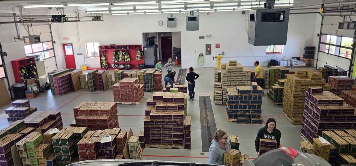 Favorite time of year! Bays flooded with scrumptious Girl Scout cookies today. Invaded by scouts &amp; friends - we sampled a few. Dad tax, right?