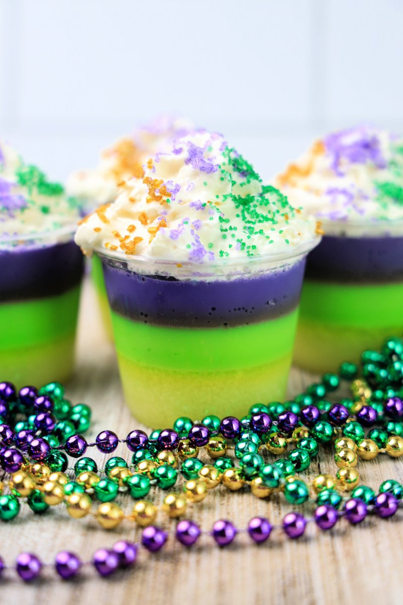These Mardi Gras Jello Shots are the ultimate party starter!  Perfect for your Fat Tuesday celebration. #MardiGras #JelloShots #PartyTime kellysthoughtsonthings.com/mardi-gras-jel… via <a href="/Kelly_Reci/">Kelly's Thoughts On Things</a>