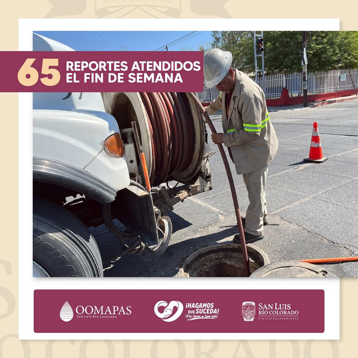 OOMAPASSLRC's tweet photo. Nuestros compañeros del CAS trabajan 24/7 con dedicación para atender cualquier problema que se pueda presentar. 🔧

📞TEL. (653) 534 1172 Centro de Atención y Servicios (CAS)
#HagamosQueSuceda #PorAmorASanLuis https://t.co/KZlFbrDBZ7