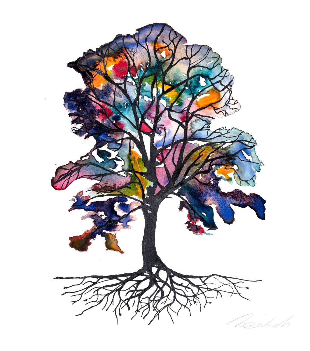 RobWassArt's tweet photo. I've been playing with watercolour over the last couple of weeks testing out some new ideas for some trees, most of the trees I've made in the past are coloured with inks, I love the inks I use but you can do things with watercolour that you can't with ink……. https://t.co/DiFIwvBjcw