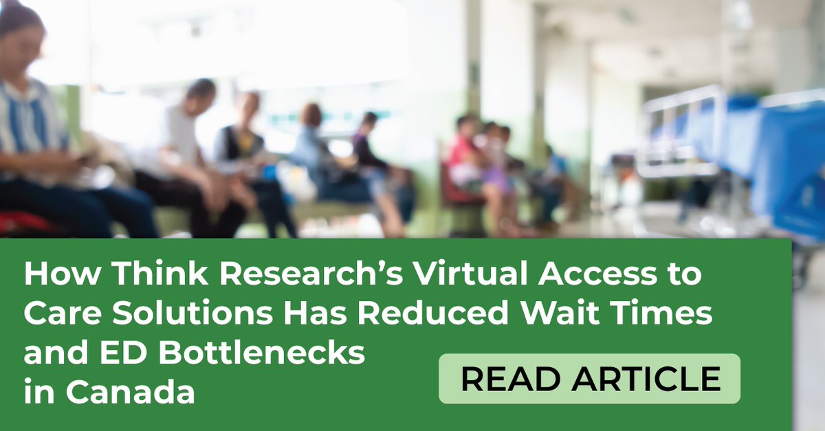 Emergency rooms across Canada are at a breaking point. Learn how our Digital Front Door is helping healthcare providers manage capacity and get patients the care they need faster. ow.ly/CfvY50V6of2 

#DigitalFrontDoor #DFD #Healthcare #HealthcareSolutions