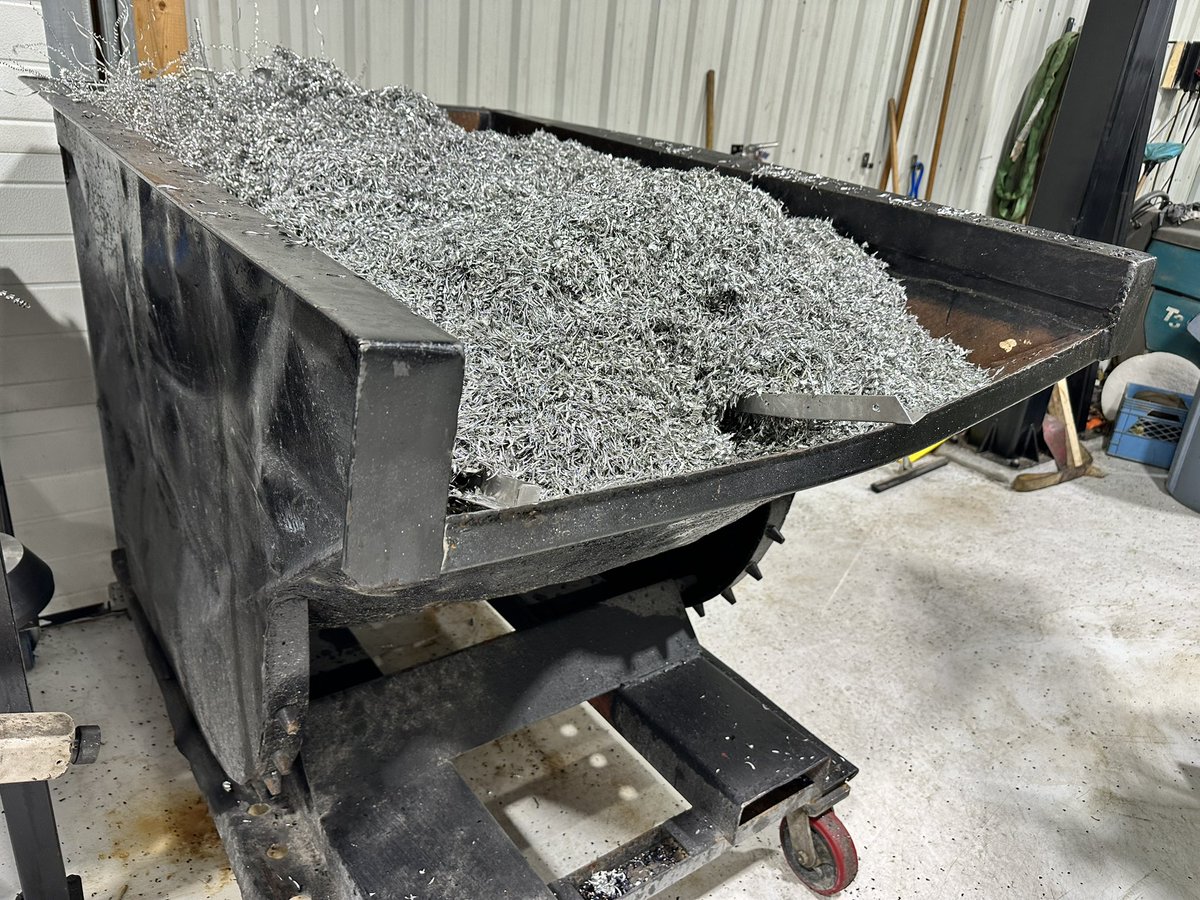 You know the production house is busy when the scrap bin is full of chips! #TeamTwoSpeed