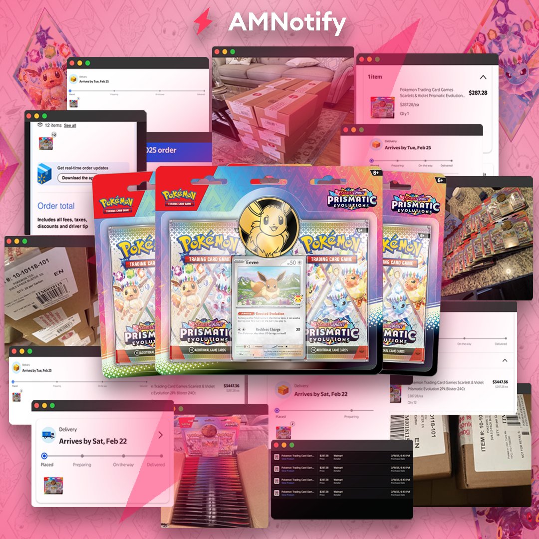 Packs on packs on packs. 🔥 

Prismatic Evolutions 2-Pack Blister release was light work for members! 

From sealed cases to individual packs, we took stock while others fumbled. 🥵